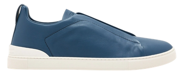 Foto do produto Tênis Zegna Triple Stitch Blue Leather
