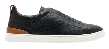 Foto do produto Tênis Zegna Triple Stitch Black Leather