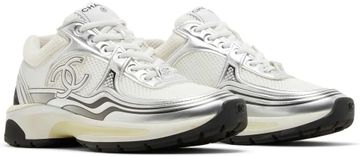 Foto do produto Tênis Chanel CC Logo Sneaker White Silver