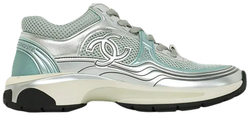 Foto do produto Tênis Chanel CC Logo Sneaker Silver Green