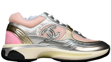 Foto do produto Tênis Chanel CC Logo Sneaker Silver Pink