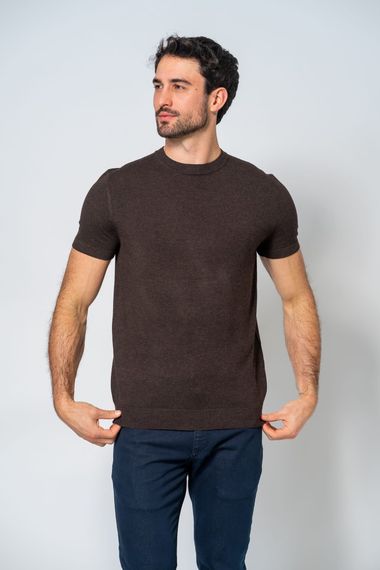 Camiseta Masculina Viscose Marrom
