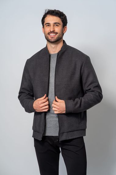 Jaqueta Masculina Bomber Grafite