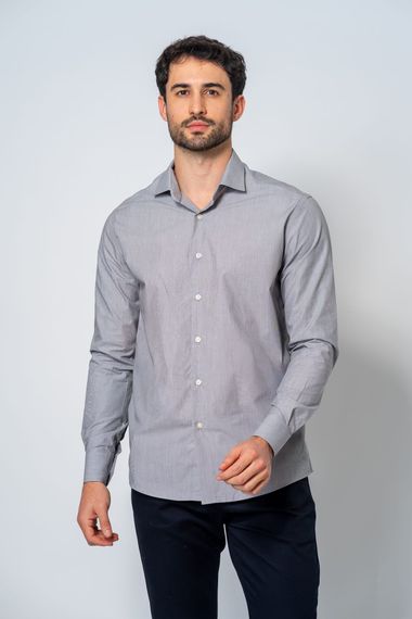 Camisa Social Masculina Raveltf4265 Grafite