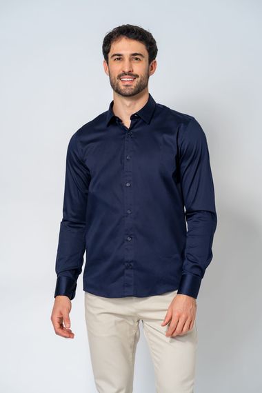 Camisa Spandex Marinho