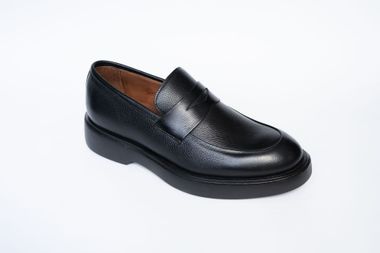 Mocassim Masculino em Couro Preto