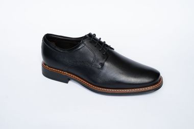 Sapato Masculino Social Derby Couro Preto 