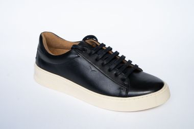 Tênis Masculino Casual Couro Preto