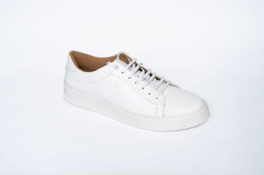 Tênis Masculino Casual Couro Branco