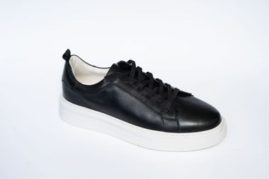 Tênis Masculino Casual Couro Preto HYP004