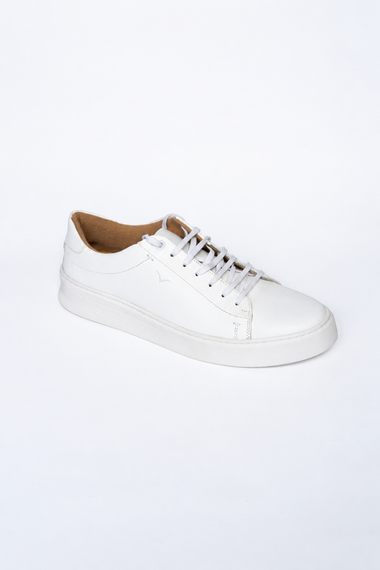 Tênis Masculino Casual Couro Branco