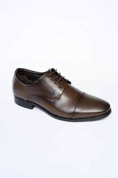 Sapato Masculino Social Oxford Couro Dark Brown