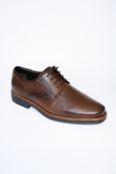 Sapato Masculino Social Derby Couro Marrom Escuro