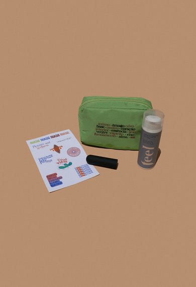 kit Mini Vibrador Bullet + lubrificante íntimo Sem Perfume