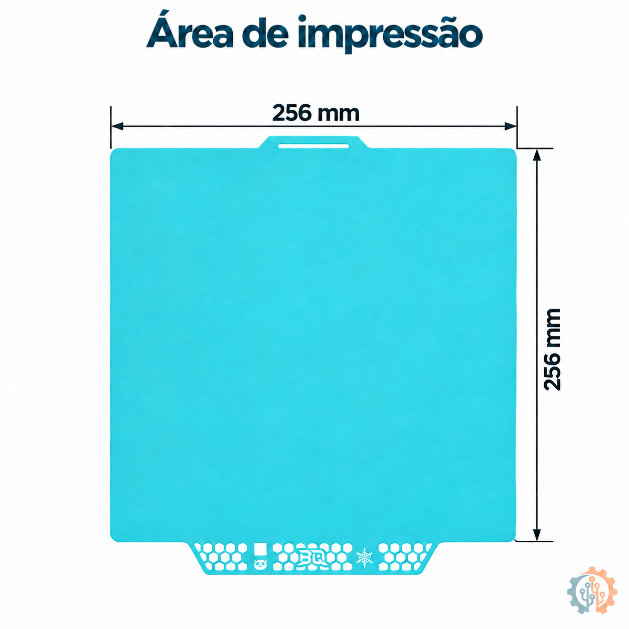 Placa BIQU CryoGrip 256 × 256 mm/Bambu Lab - 3D Curitiba