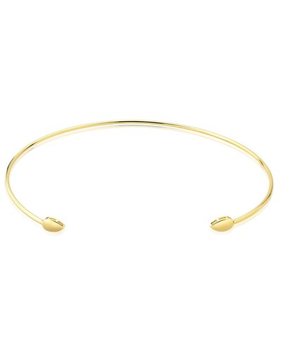 Choker Aro Rígido Gotas Banhado a Ouro 18k 