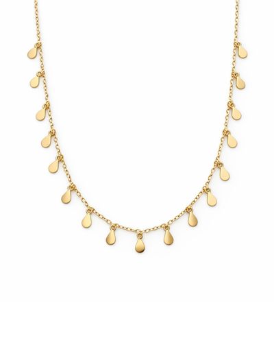 Choker dourada elos com medalhas