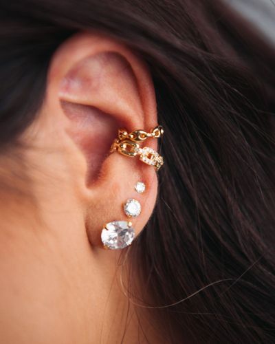 Piercing Fake Elos Cravejados  