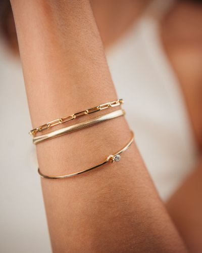 Pulseira Feminina Malha Alemã Banhada a ouro 18k