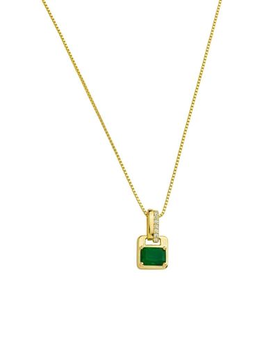 Colar dourado malha veneziana pingente cristal 
