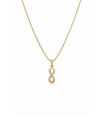 Choker dourada malha veneziana pingente infinito