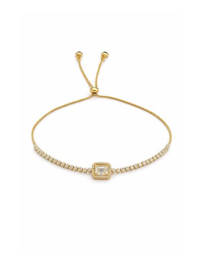 Pulseira dourada riviera com fecho chambala