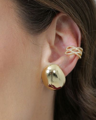 Piercing Fake com Design Vazado Cravejado