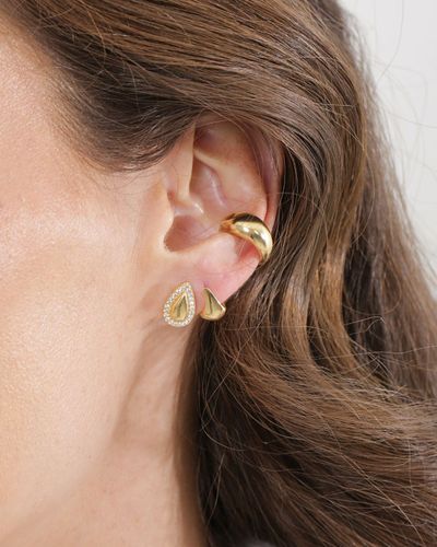 Piercing Fake Gota Banhado a Ouro 18k 