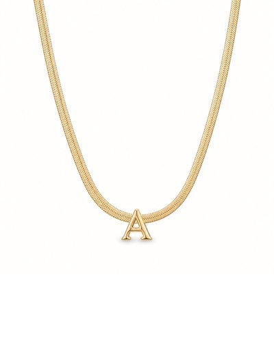 Colar malha fita personalizado dourado