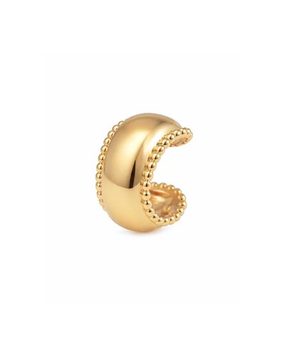 Piercing fake dourado liso com bolinhas