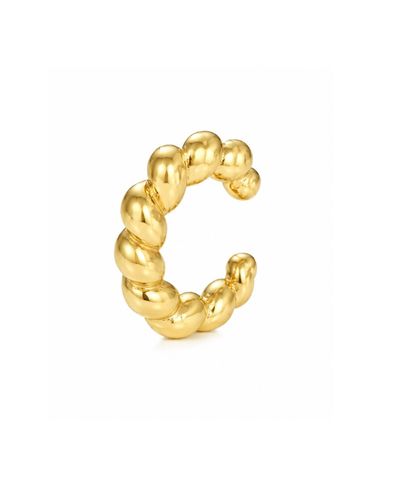 Piercing fake torcido dourado