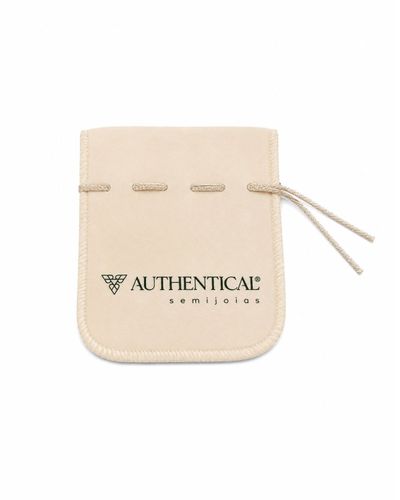 Saco M de veludo personalizado Authentical
