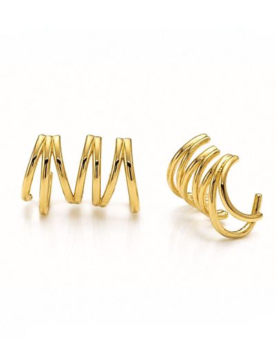 Brinco ear cuff 7 aros curvados