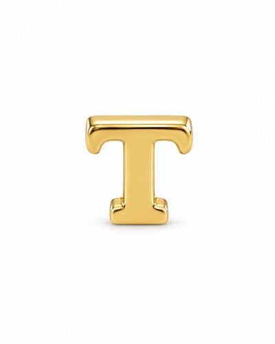 Pingente dourado letras