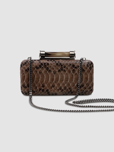 CLUTCH ARACÁ COURO PYTHON FENDI