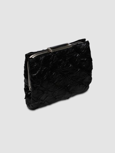 CLUTCH AJURÚ COURO PIRARUCU PRETO