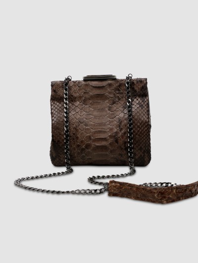 CLUTCH AJURÚ COURO PYTHON FENDI