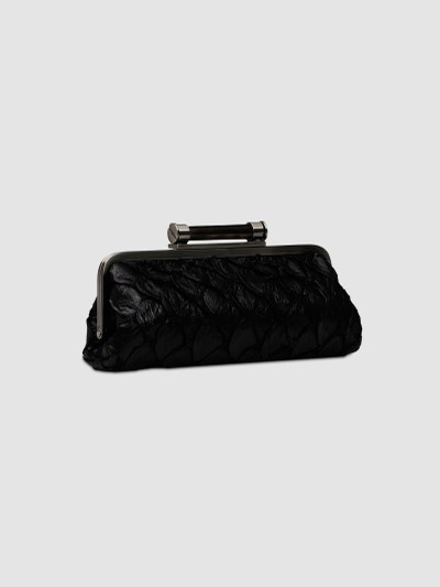 CLUTCH COMBÚ COURO PIRARUCU PRETO