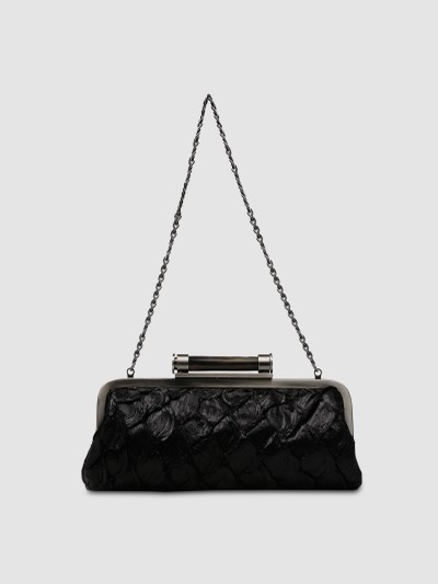 CLUTCH COMBÚ COURO PIRARUCU PRETO