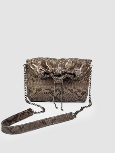 BOLSA BAMBU COURO PYTHON FENDI