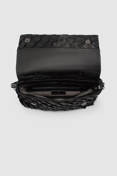 BOLSA COPAÍBA COURO PIRARUCU PRETO