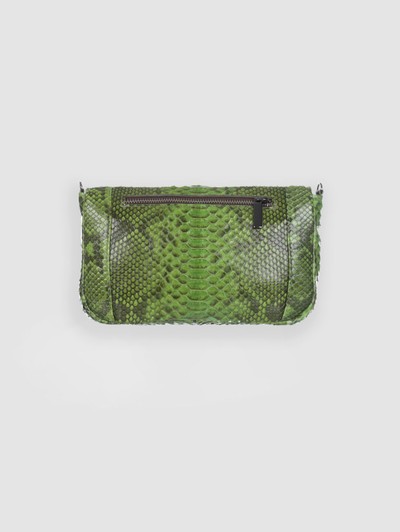 BOLSA TUCURUÍ COURO PYTHON VERDE