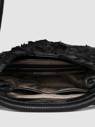 BOLSA AMAZÔNIA COURO PIRARUCU PRETO