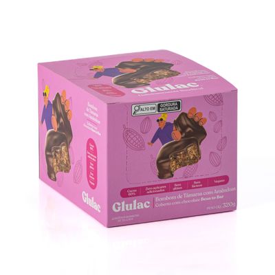 Foto do produto Bombom de Tâmaras e Amêndoas Coberto com Chocolate Zero Açúcar - Bean to Bar  - CX 10 un - 320g