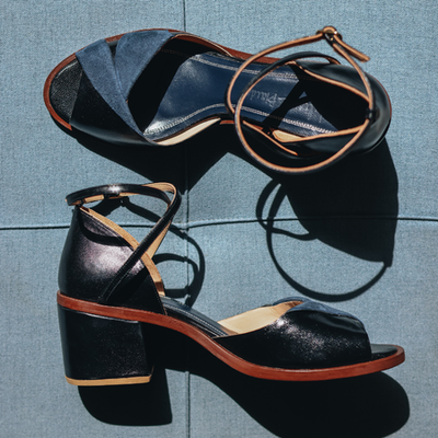 Sandália Dora - Preto | salto médio 5cm