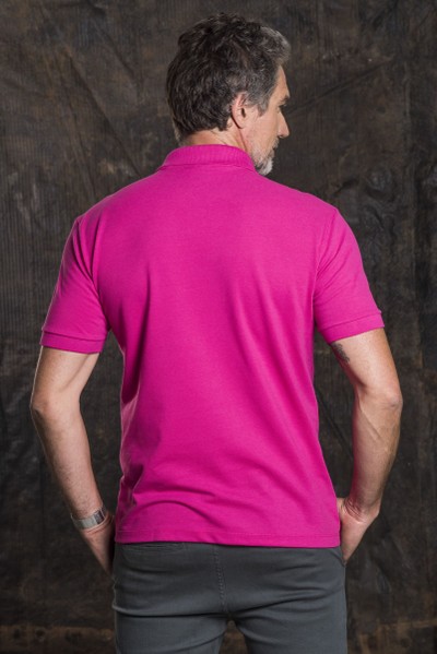 Camisa Polo Duo Pink e Marinho
