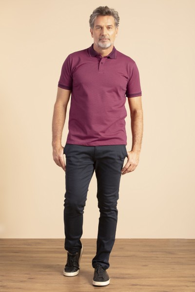 Camisa Polo Vienna Vinho