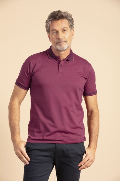 Camisa Polo Vienna Vinho