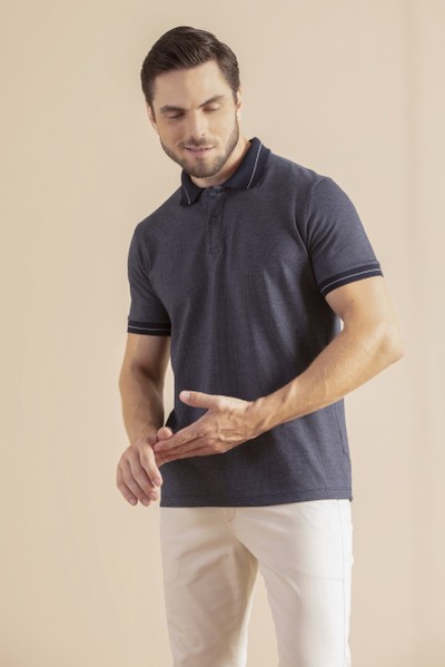 Camisa Polo Village Azul Marinho