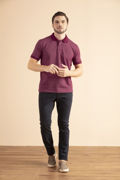 Camisa Polo Village Vinho